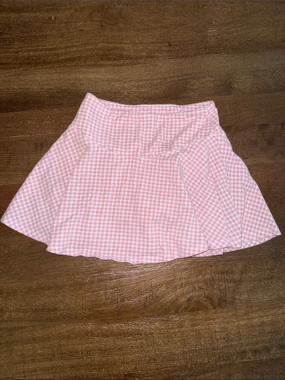 Old Navy Pink Gingham Circle Skirt